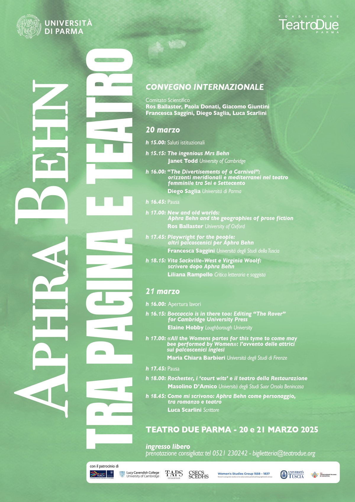 WSG Member Organizes Italian Conference on Aphra&nbsp;Behn